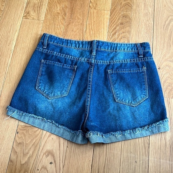 Star Jeans Stars and Stripes Destroyed Jean Shorts size M - Picture 2 of 7